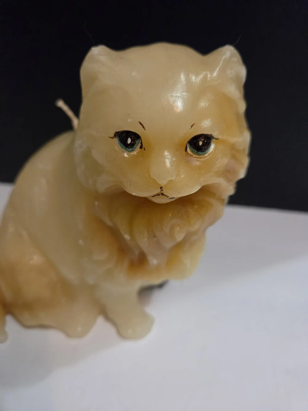 Cat Figure Candle Wax Single Wick Feline Retro Home Decor
